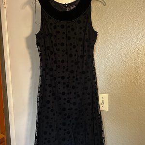 EUC Velvet Polka Dots Dress Size 8